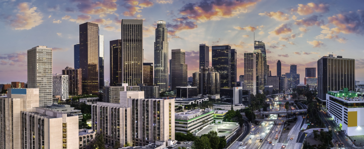 Los Angeles California Golden hour